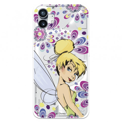 Coque pour Nothing Phone 1 Officielle de Disney La fée Clochette Fleurs - Peter Pan