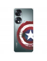 Coque pour Honor 70 Officielle de Marvel Captain America Écusson Transparente - Marvel