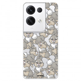 Funda para Oppo Reno 8 Pro Oficial de Disney Tambor Patrones - Bambi