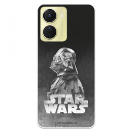 Funda para Vivo Y16 Oficial de Star Wars Darth Vader Fondo negro - Star Wars