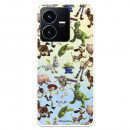 Funda para Vivo Y35 Oficial de Disney Muñecos Toy Story Siluetas - Toy Story