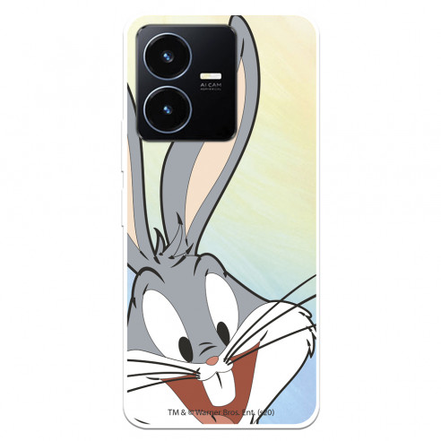 Funda para Vivo Y35 Oficial de Warner Bros Bugs Bunny Silueta Transparente - Looney Tunes