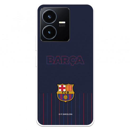 Funda para Vivo Y35 del FC Barcelona Barsa Fondo Azul  - Licencia Oficial FC Barcelona