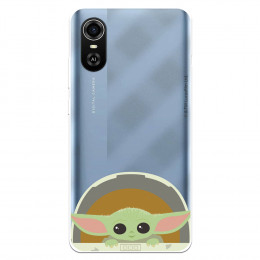 Funda para ZTE Blade A31 Plus Oficial de Star Wars Baby Yoda Sonrisas - The Mandalorian