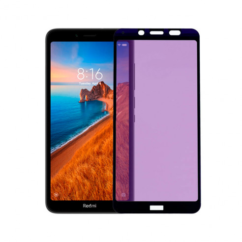 Verre Trempé Complet Anti Blue-Ray pour Xiaomi Redmi 7A