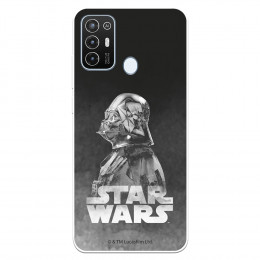 Funda para ZTE Blade A52 Oficial de Star Wars Darth Vader Fondo negro - Star Wars