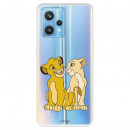 Funda para Realme 9 4G Oficial de Disney Simba y Nala Silueta - El Rey León