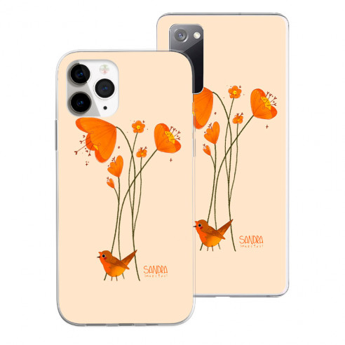 Coque Officielle Four Seasons Fox - Oiseau et fleurs