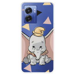 Funda para Oppo A57 4G Oficial de Disney Dumbo Silueta Transparente - Dumbo