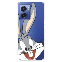 Funda para Oppo A57 4G Oficial de Warner Bros Bugs Bunny Silueta Transparente - Looney Tunes