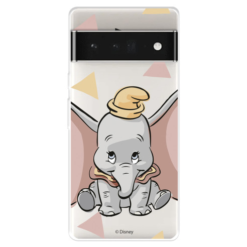 Funda para Google Pixel 7 Pro Oficial de Disney Dumbo Silueta Transparente - Dumbo