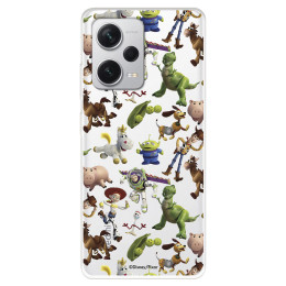 Funda para Xiaomi Redmi Note 12 5G Oficial de Disney Muñecos Toy Story Siluetas - Toy Story