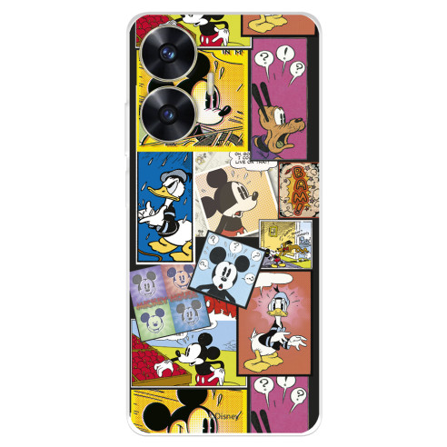 Funda para Realme C55 Oficial de Disney Mickey Comic - Clásicos Disney