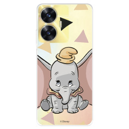 Funda para Realme C55 Oficial de Disney Dumbo Silueta Transparente - Dumbo