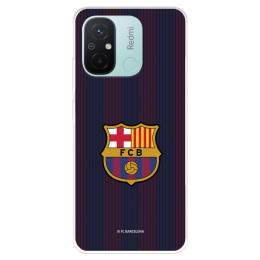 Funda para Xiaomi Redmi 12C del FC Barcelona Rayas Blaugrana  - Licencia Oficial FC Barcelona