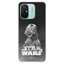 Funda para Xiaomi Redmi 12C Oficial de Star Wars Darth Vader Fondo negro - Star Wars