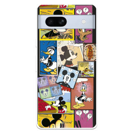 Funda para Google Pixel 7A Oficial de Disney Mickey Comic - Clásicos Disney