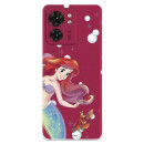 Funda para Motorola Edge 40 Oficial de Disney Ariel y Sebastián Burbujas - La Sirenita