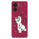 Funda para Motorola Edge 40 Oficial de Disney Olaf Transparente - Frozen