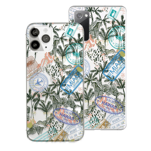 Coque de dessin à motifs - Voyage tropical