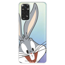 Funda para Xiaomi Redmi Note 12 Pro Oficial de Warner Bros Bugs Bunny Silueta Transparente - Looney Tunes