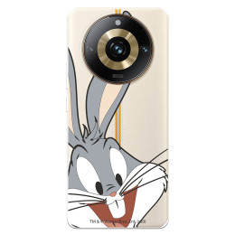 Funda para Realme 11 Pro Plus Oficial de Warner Bros Bugs Bunny Silueta Transparente - Looney Tunes