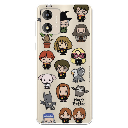 Funda para Motorola Moto E13 Oficial de Harry Potter Personajes Iconos - Harry Potter