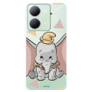 Funda para Vivo Y36 Oficial de Disney Dumbo Silueta Transparente - Dumbo