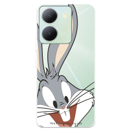 Funda para Vivo Y36 Oficial de Warner Bros Bugs Bunny Silueta Transparente - Looney Tunes