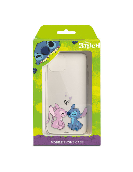 Funda para Samsung Galaxy S21 FE Oficial de Disney Angel & Stitch Beso -  Lilo & Stitch