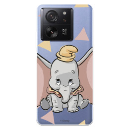 Funda para Xiaomi 13T Oficial de Disney Dumbo Silueta Transparente - Dumbo
