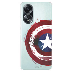 Funda para Oppo A58 4G Oficial de Marvel Capitán América Escudo Transparente - Marvel