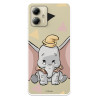 Funda para Motorola Edge 40 Neo Oficial de Disney Dumbo Silueta Transparente - Dumbo