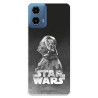 Funda para Motorola Moto G34 Oficial de Star Wars Darth Vader Fondo negro - Star Wars