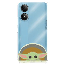 Funda para ZTE Blade A33s Oficial de Star Wars Baby Yoda Sonrisas - The Mandalorian