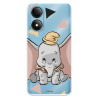 Funda para ZTE Blade A33s Oficial de Disney Dumbo Silueta Transparente - Dumbo