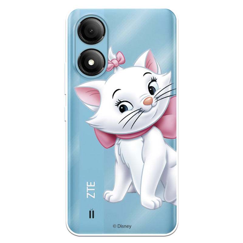 Funda para ZTE Blade A33s Oficial de Disney Marie Silueta - Los Aristogatos