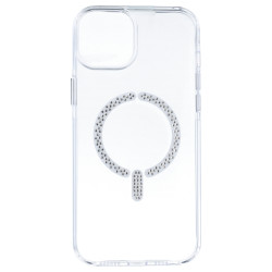Funda Antiyellow Compatible con MagSafe con Brillantes para iPhone 15 Plus