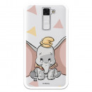 Carcasa Oficial Disney Dumbo silueta transparente para LG K8 - Dumbo- La Casa de las Carcasas