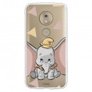 Carcasa Oficial Disney Dumbo silueta transparente para Motorola Moto G7 Play - Dumbo- La Casa de las Carcasas