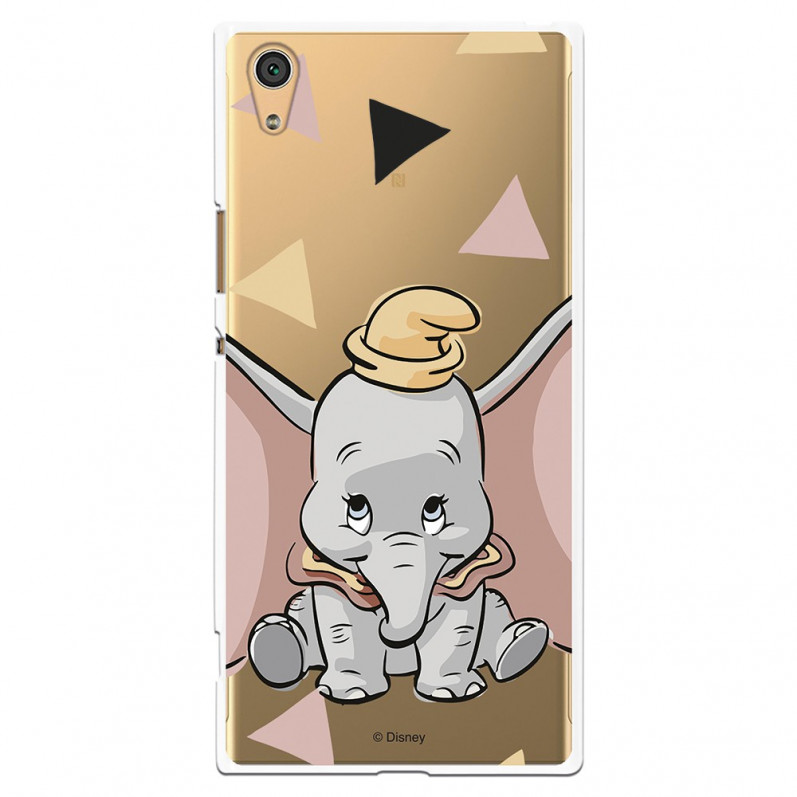 Carcasa Oficial Disney Dumbo silueta transparente para Sony Xperia XA1 Ultra - Dumbo- La Casa de las Carcasas