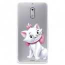 Coque Disney Officiel Marie Silhouette transparente pour Nokia 6 - Les Aristochats