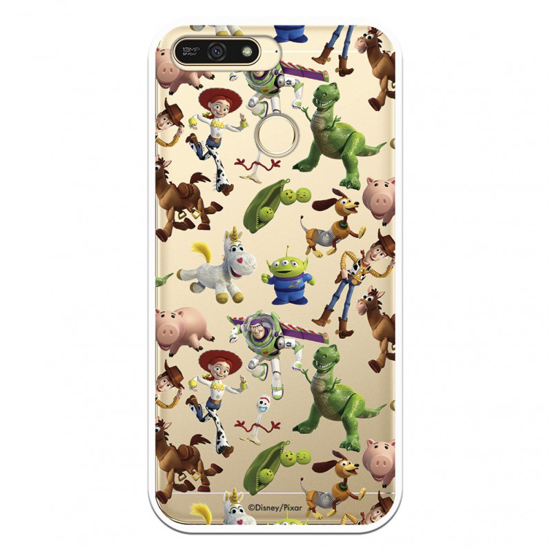 Carcasa Oficial Carcasa Oficial Disney Toy Story Siluetas Transparente - Toy Story para Huawei Y6 2018 - La Casa de las Carcasas