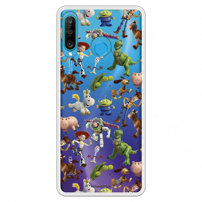 Carcasa Oficial Carcasa Oficial Disney Toy Story Siluetas Transparente - Toy Story para Huawei P30 Lite- La Casa de las Carcasas