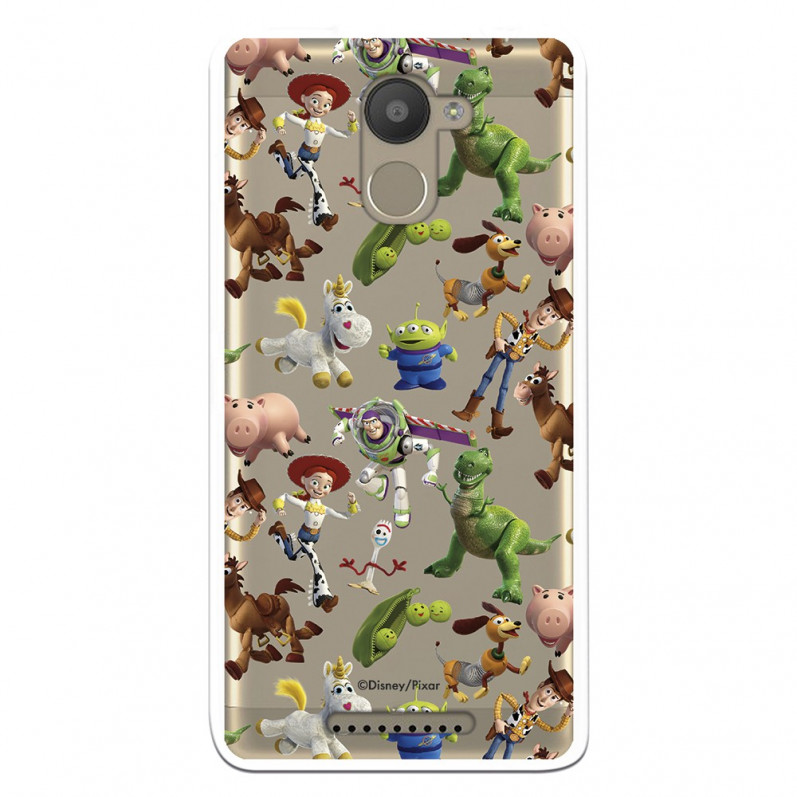 Coque Officielle Disney Toy Story Silhouettes Transparente - Toy Story pour Bq Aquaris U Plus