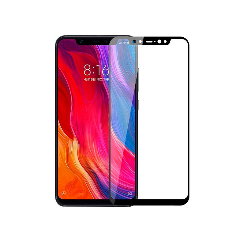 Verre Trempé Complet Noir pour Xiaomi Mi 8