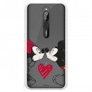 Funda para Xiaomi Redmi 8 Oficial de Disney Mickey y Minnie Beso - Clásicos Disney