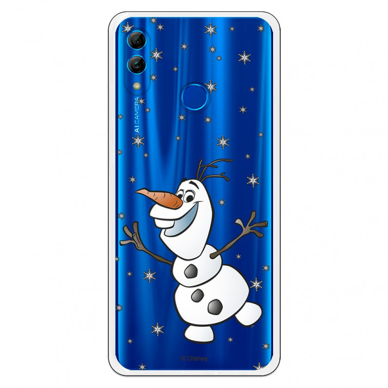 Funda para Huawei P Smart 2019 Oficial de Disney Olaf Transparente - Frozen