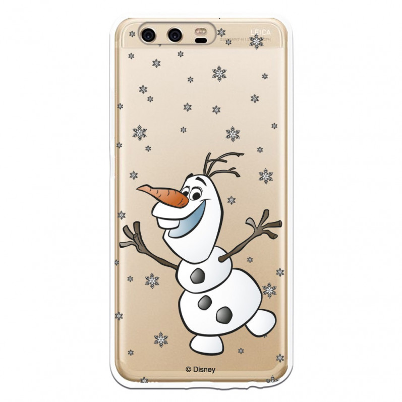 Funda para Huawei P10 Oficial de Disney Olaf Transparente - Frozen