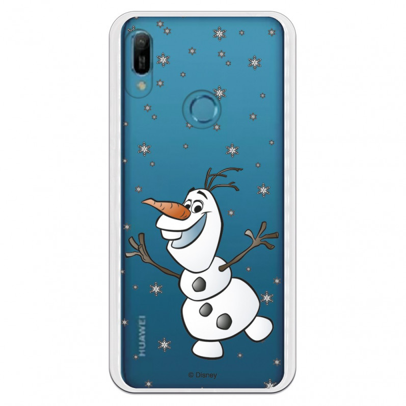 Funda para Huawei Y6 2019 Oficial de Disney Olaf Transparente - Frozen